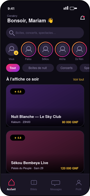 Fil d'accueil AYDI